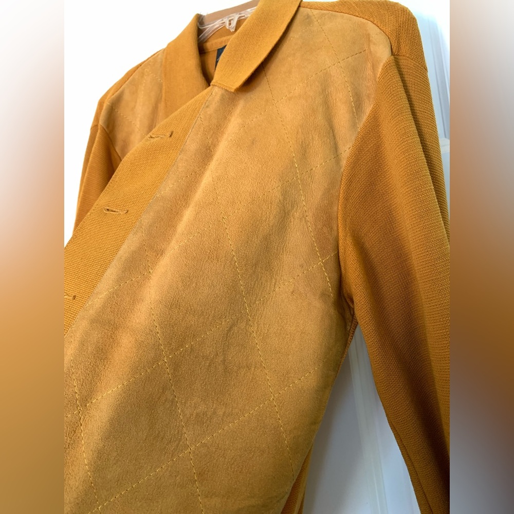 Vintage Grunge Andy Williams Puritan Wool Suede Sweater Hipster Cardigan - Picture 14 of 15